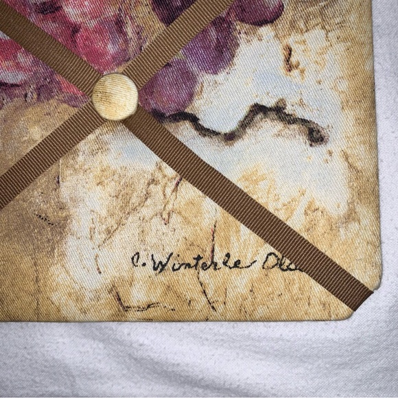 🆕 Wall Hanging Picture Photo Card Holder Wine Bottle & Grapes Winterle Olson - Picture 4 of 10